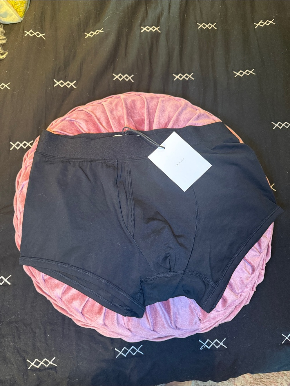 Men's ITALIC Small Black Boxer Briefs with Tag